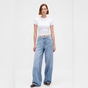 GAP Women's Light Blue Flare & Wide Leg Jeans